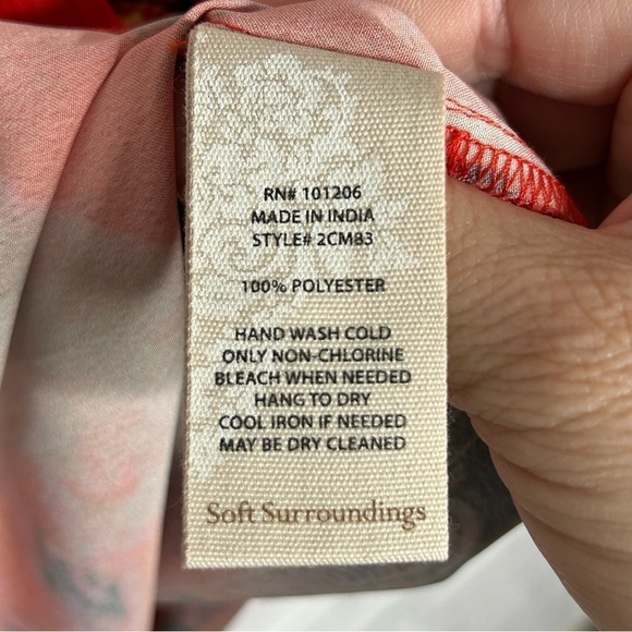 Soft Surroundings Joy Luck Tunic with Chinese Red Knot Buttons - Picture 9 of 11